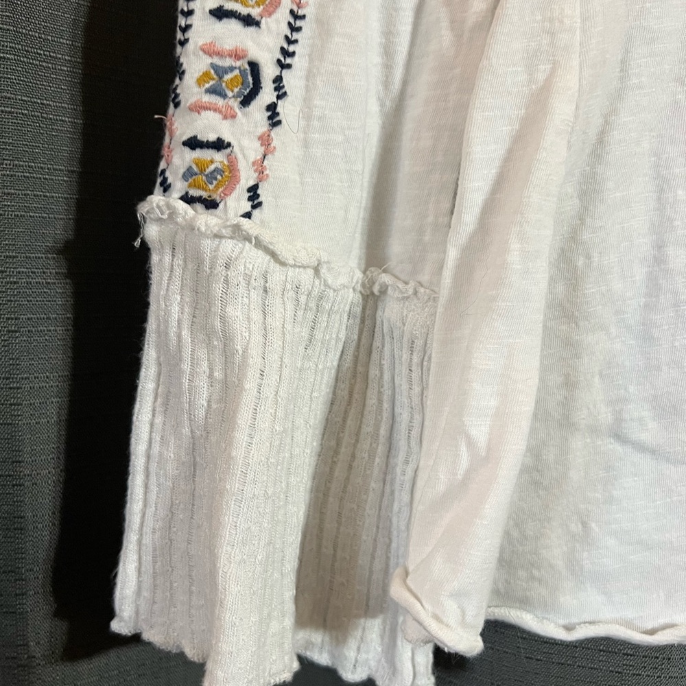 NWOT | S | Sundance Rustic Country Boho Embroidered Blouse with Beading Details - Picture 4 of 6
